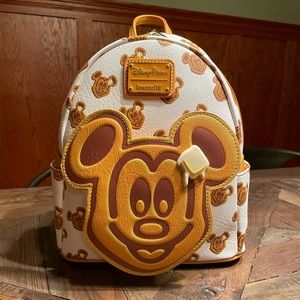 Loungefly Disney Mickey Waffle Backpack NWT